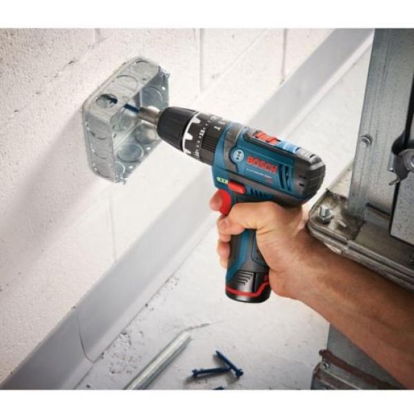 Bosch 12 Volt Lithium-Ion Cordless Electric Variable Speed Hammer Drill/Driver #11 image