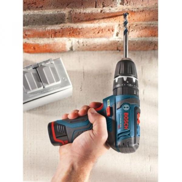 Bosch Lithium-Ion 3/8in Hammer Drill Screw Driver Cordless Power Tool 12-Volt #8 image