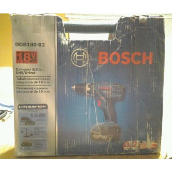 Bosch DDB180-02 18V Li-Ion 3/8&#034;  Cordless Hammer Drill #7 image