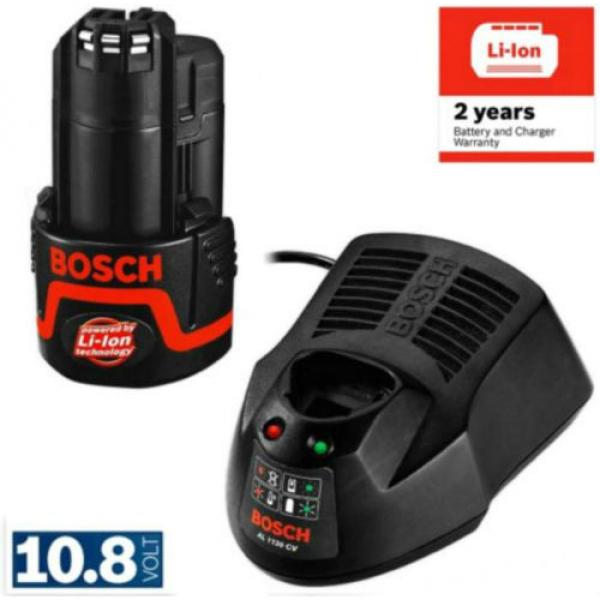 New Bosch 10.8V 2.5Ah Li-ion Cordless Battery and Charger Pack #1 image