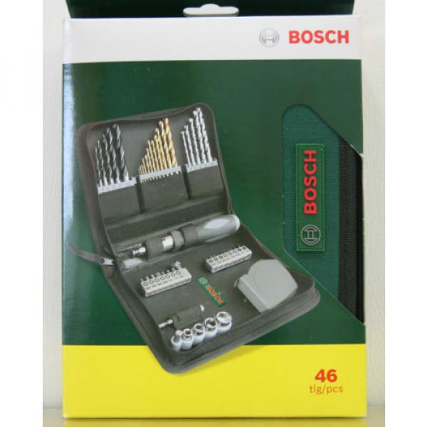 Bosch Multi-Purpose Power Bit Set 46pcs - Driver Drill Bits Wood concrete metals #1 image
