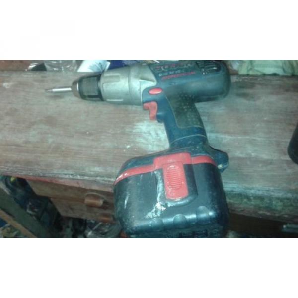 bosch 24v gsb drills + torch + batteries and charger #1 image