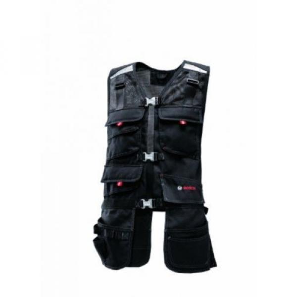 Bosch WHV 09 Professional Tool Vest Mesh Panels Cotton Fabric Polyester XXL #1 image