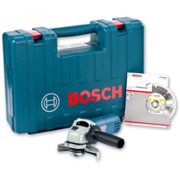 Bosch GWS850C 240v 115mm 850w angle grinder case &amp; blade 3 year warranty option #1 image