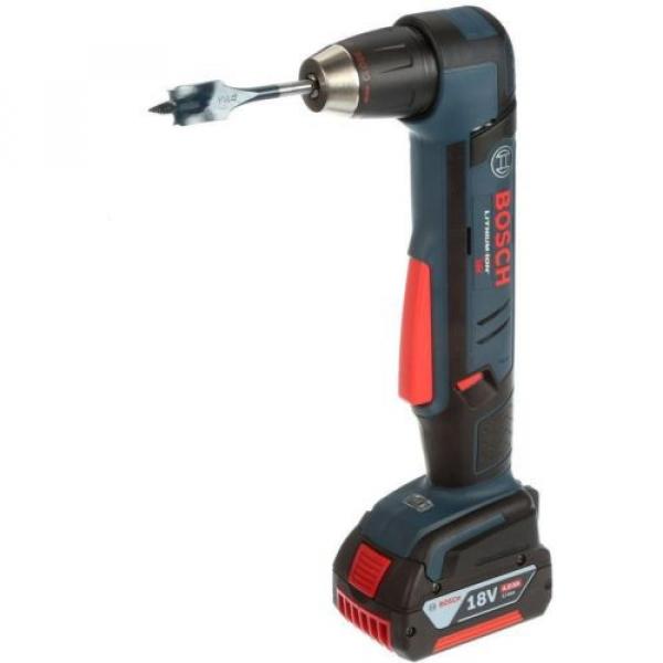 Cordless Right Angle Drill Variable Speed Keyless Chuck 18 Volt Lithium-Ion Kit #4 image