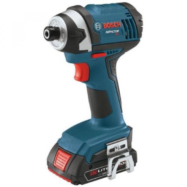 Bosch Lithium-Ion Impact Driver/Drill Cordless Power Tool Kit 1/4&#034; 18V IDS181-02 #1 image