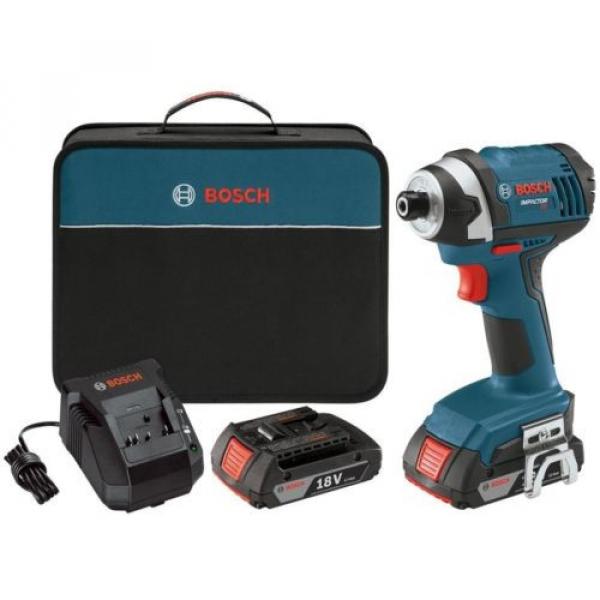 Bosch Lithium-Ion Impact Driver/Drill Cordless Power Tool Kit 1/4&#034; 18V IDS181-02 #2 image