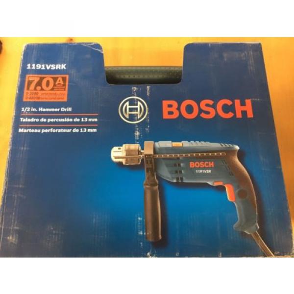 Bosch Hammer Drill #1191VSRK  7 Amps, 1/2 Keyed Chuck, 3000 Rpm  New #1 image