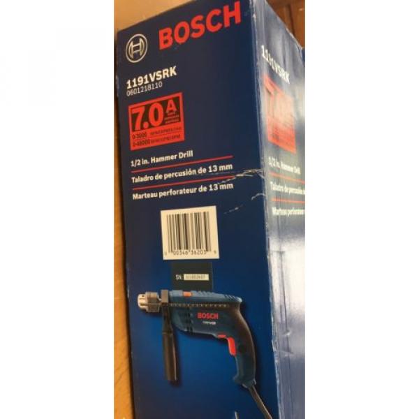 Bosch Hammer Drill #1191VSRK  7 Amps, 1/2 Keyed Chuck, 3000 Rpm  New #3 image