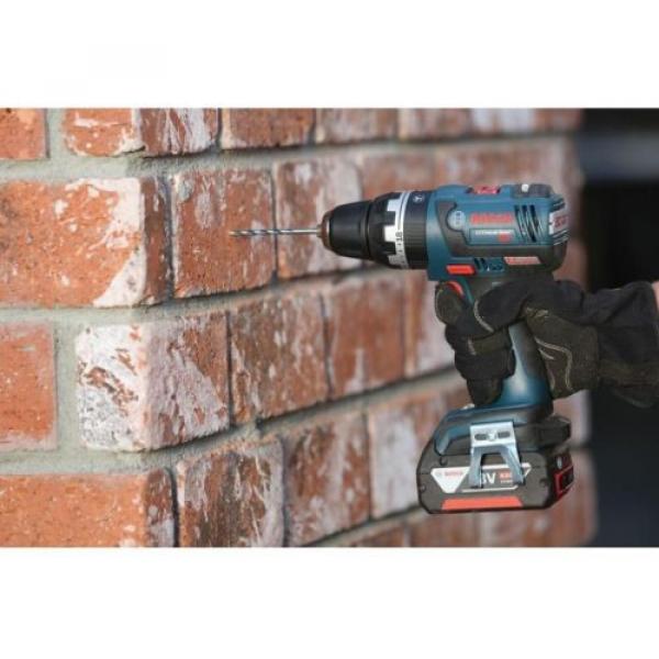 Bosch Lithium-Ion 1/2in Hammer Drill Concrete Driver Kit Cordless Tool 18-Volt #3 image