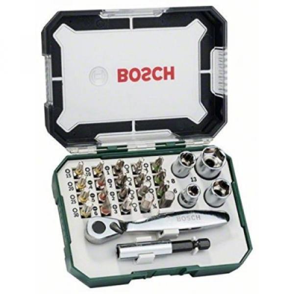 Bosch Screwdriver Colour Coded Bit and Compact Ratchet 26 Pieces Set Storage Box #3 image