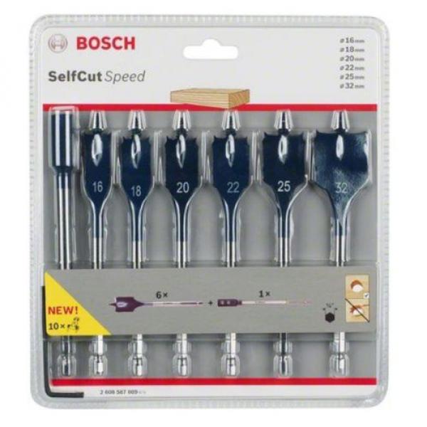 Bosch 2608587009 16/18/20/22/25/32 mm Self-Cut Speed Set (7-Piece) NEW #1 image
