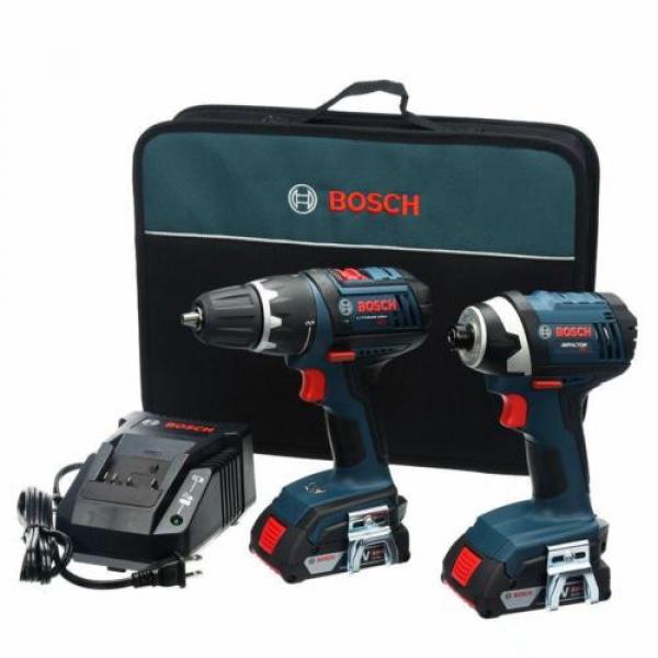 18 Volt Lithium-Ion Compact Cordless Hammer Driver Drill Tool Combo Kit (2-Tool) #1 image