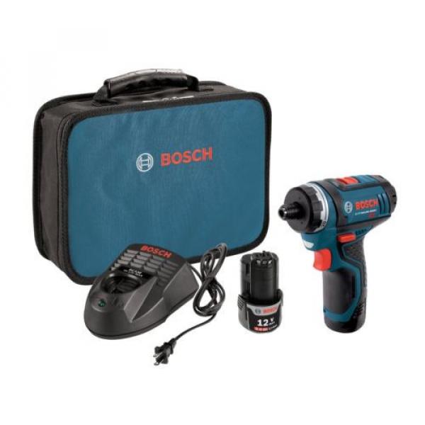 Cordless Lithium-Ion 2-Speed Pocket Drill Driver Kit Bosch PS21-2A 12-Volt Max #1 image