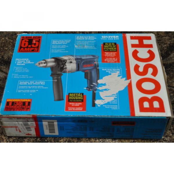 Bosch High-Torque 1013 VSR 1/2&#034;  Corded Drill/Driver 6.5 850 Heavy Duty - NEW! #4 image