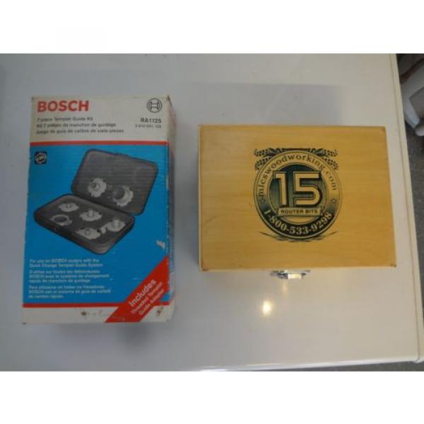 Bosch PR20EVS Router Package with Template Guide Kit (RA1125) &amp; 15 Router Bits #5 image