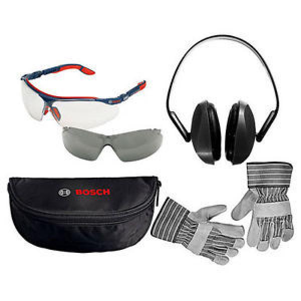 Bosch Safety Glasses, Rigger Gloves &amp; Ear Defenders Pack - BOS0615990ER3 #1 image