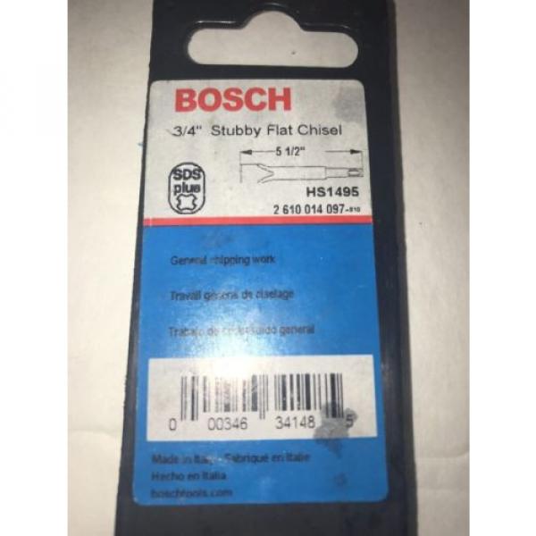 Bosch HS1495 3/4&#034; X 5 1/2&#034; SDS Plus Stubby Flat Chisel #2 image
