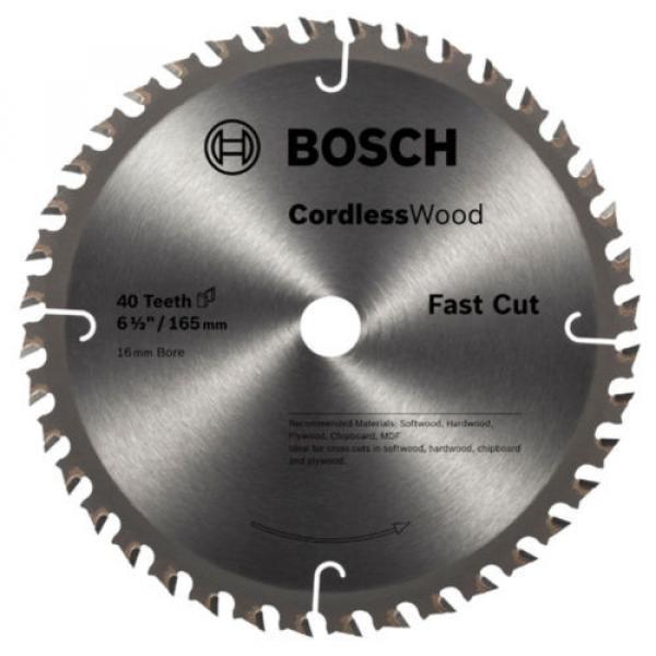 Bosch Cordless Wood Circular Saw Blades 165mm - 18T, 24T or 40T #1 image