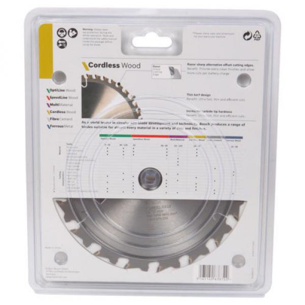 Bosch Cordless Wood Circular Saw Blades 165mm - 18T, 24T or 40T #3 image