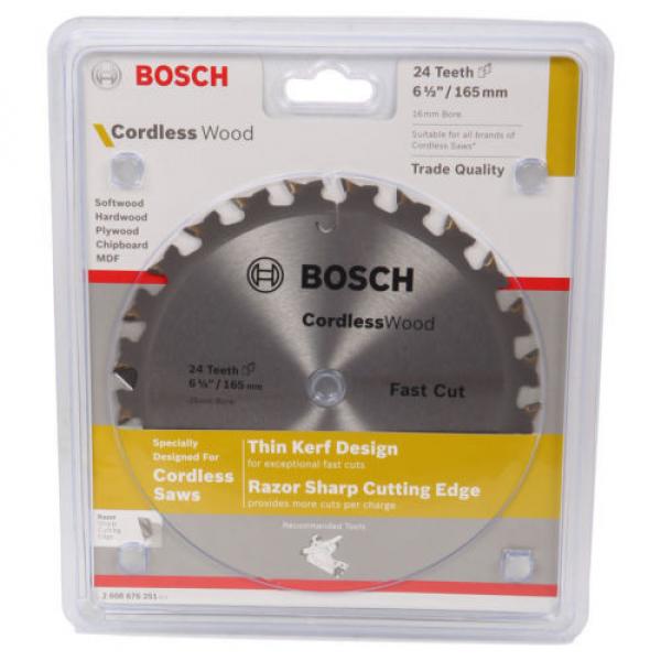 Bosch Cordless Wood Circular Saw Blades 165mm - 18T, 24T or 40T #4 image