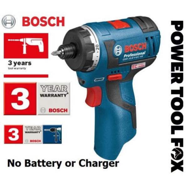 Bosch -GSR10.8 V-EC HX 2 SPD BARE Cordless Screwdriver 06019D4102 3165140739252- #1 image