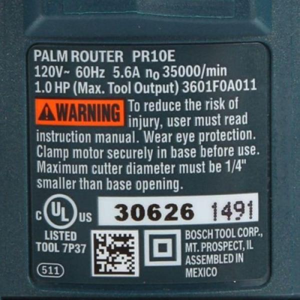 Bosch Palm Router Corded 120-Volt 1-5/16 In. Colt Single Speed Fixed New #6 image