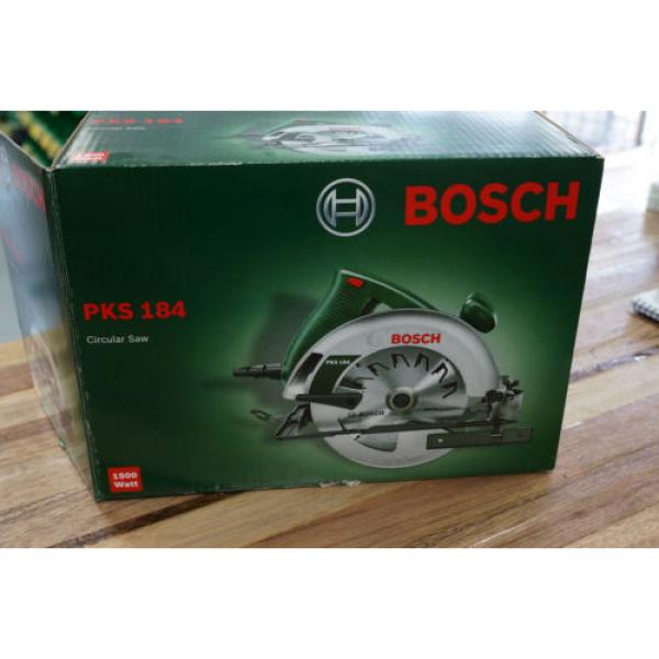Bosch PKS184 1500 Watt Circular Power Saw 184mm 7 1/4&#034; Brand New Includes Blade #4 image