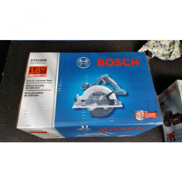 Bosch 6.5&#034; Circular Saw CCS180B 18V And SKC181-101 Lithium Ion Starter Kit 18V #1 image