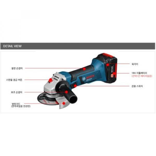 Authentic BOSCH GWS18V-LI Rechargeable Cordless Electric Small Angle Grinder DIY #4 image