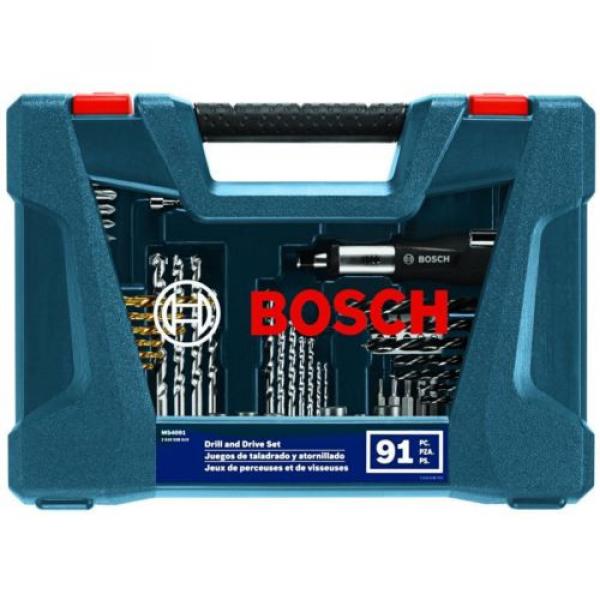 Home Repairs Drill and Drive Bit Power Tool Set Bosch With Box 91-Piece (MS4091) #2 image