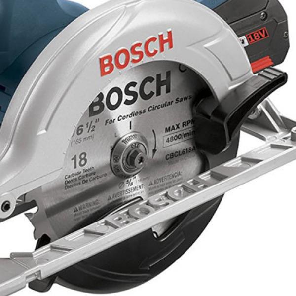 Bosch 18V 6.5&#034; Cordless Circular Saw + Battery &amp; Charger (Certified Refurbished) #3 image