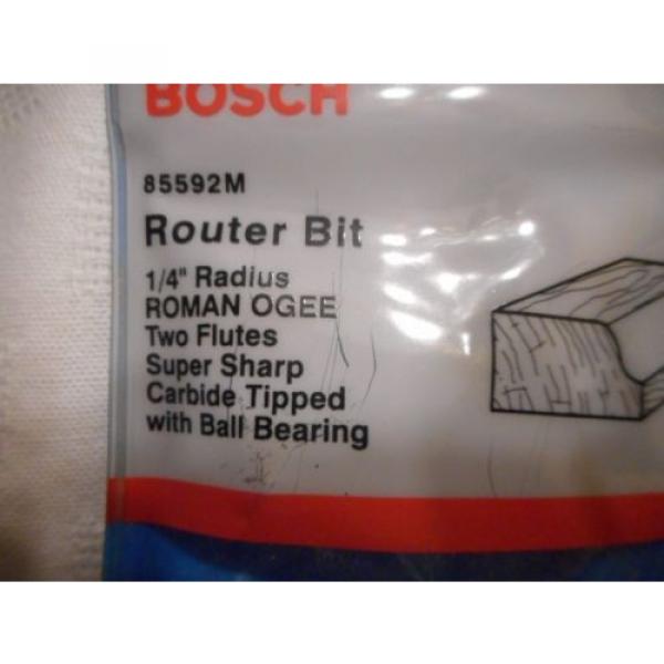&#034;BOSCH&#034; # 85592M ROMAN OGEE 1/4&#034; RADIUS 1/2&#034; SHANK ROUTER BIT (PRE-OWNED) #3 image