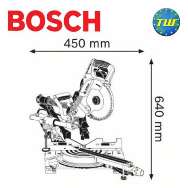 Bosch GCM8SDE Professional 8in Double Bevel Sliding Mitre Saw 216mm 240V #2 image