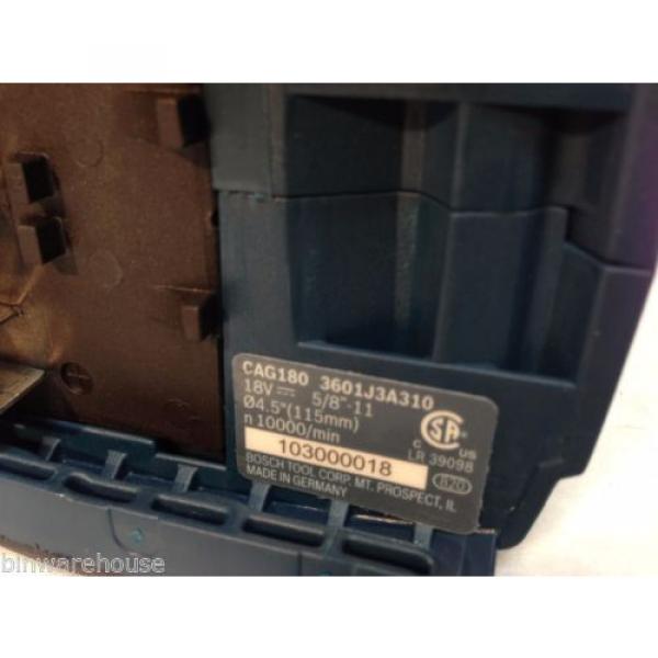 Bosch CAG180 18V 18 volt cordless 4-1/2&#034; Li-Ion Angle Grinder  Bare Tool Recon #11 image