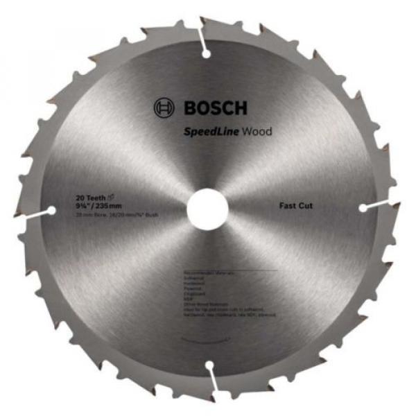 Bosch Speedline Wood Circular Saw Blades 235mm  - 20T, 40T or 60T #1 image