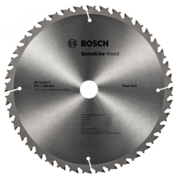 Bosch Speedline Wood Circular Saw Blades 235mm  - 20T, 40T or 60T #5 image