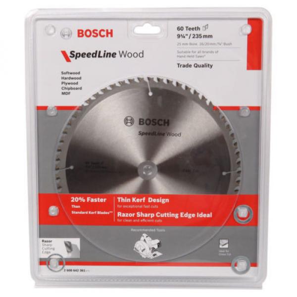 Bosch Speedline Wood Circular Saw Blades 235mm  - 20T, 40T or 60T #6 image