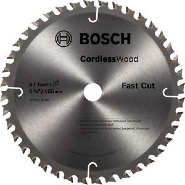 NEW! Bosch Circular Saw Blade Cordless Wood 165mm 40T - 2608676252 #1 image