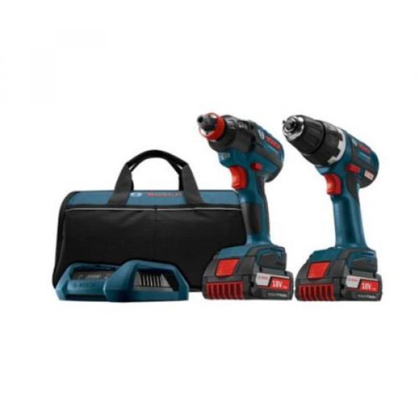 2-Tool 18-Volt Lithium-Ion Cordless Wireless Combo Kit Drill Driver Charger Bag #1 image