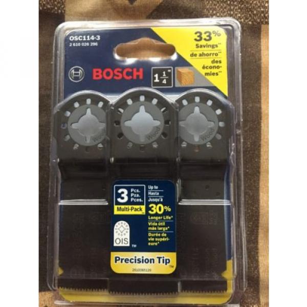 Bosch OSC114-3 1-1/4-Inch Multi-Tool Precision Plunge Cut Blade - Wood - 3 Pack #1 image