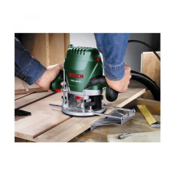 Bosch Wired POF 1200 AE Woodworking Router With Vacuum Attachment #2 image