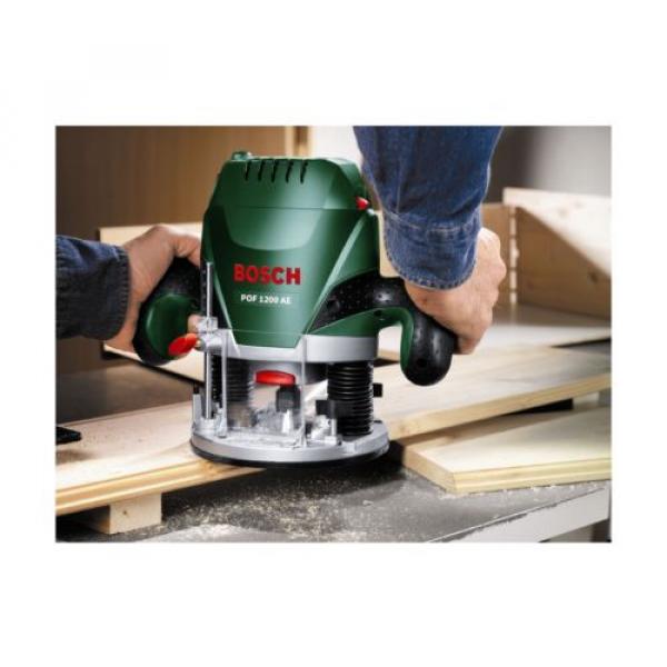 Bosch Wired POF 1200 AE Woodworking Router With Vacuum Attachment #3 image