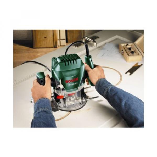 Bosch Wired POF 1200 AE Woodworking Router With Vacuum Attachment #4 image