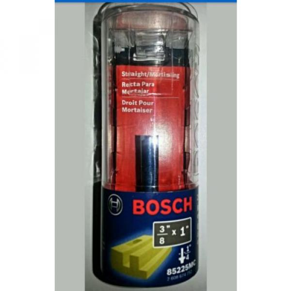 Bosch 85225MC 1/4in Shank 3/8 X 1in Double Flute Straight Router Bit #3 image