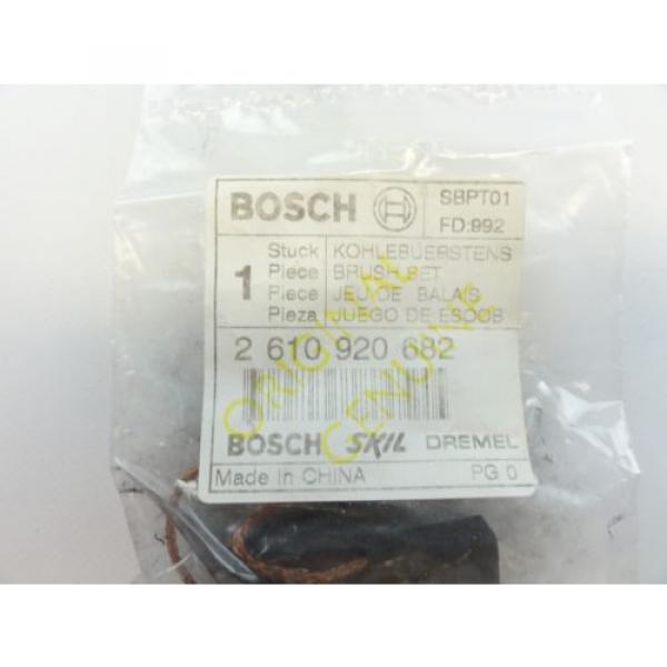 Bosch #2610920682 New Genuine Brush Set RS20 RS15 RS10 RS35 Reciprocating Saw #7 image