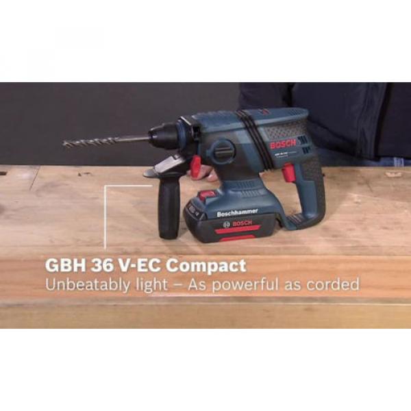 BOSCH GBH36V-EC Li-on Compact Brushless SDS Plus Rotary Hammer Drill 36V Power #2 image