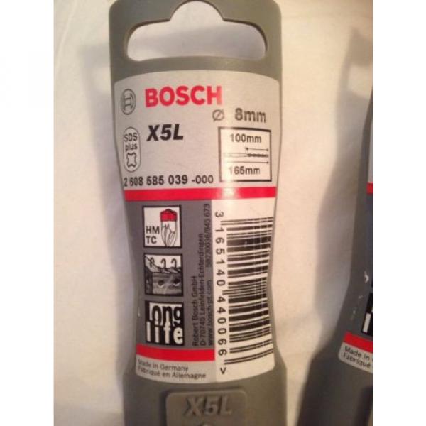 5 Bosch 2608585039 SDS Plus Hammer Drill Bit 8 X 100 X 165mm (5 Drill Bits) #2 image