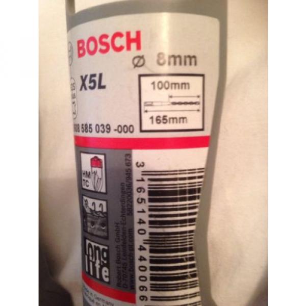 5 Bosch 2608585039 SDS Plus Hammer Drill Bit 8 X 100 X 165mm (5 Drill Bits) #3 image