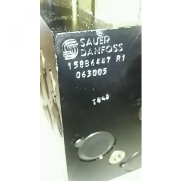 Sauer Danfoss MTC-1 7 Spool 12V Solenoid Control Valve Block #8 image